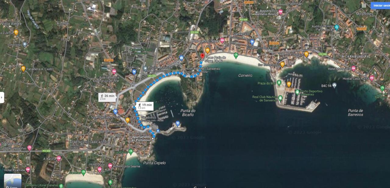 Apartamento Piso Vacaciones En El Mar Sanxenxo Exterior foto