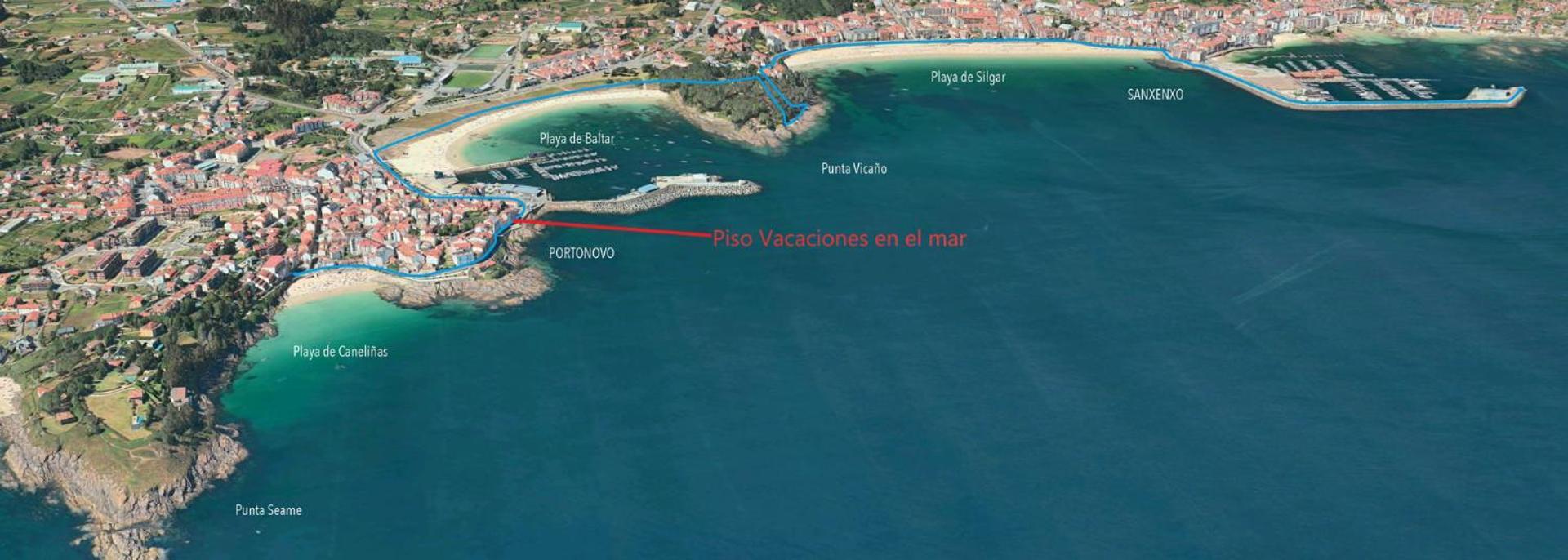 Apartamento Piso Vacaciones En El Mar Sanxenxo Exterior foto